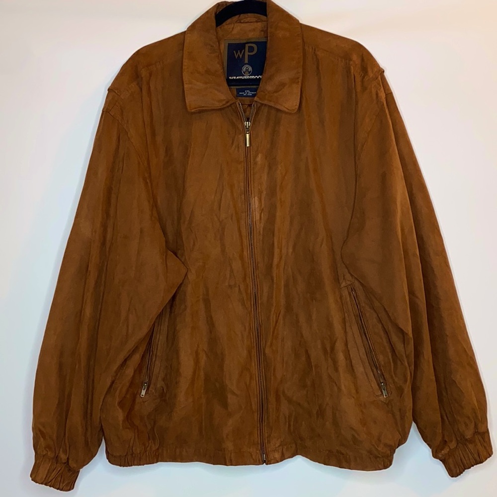 Vintage Suede-like Brown Men’s Jacket by Weatherproof Size XXL Coat